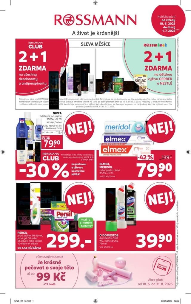 Rossmann drogerie leták 22.10. - 3.11.